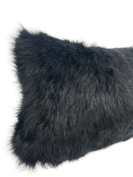 Coussin Design en Cuir Mouton