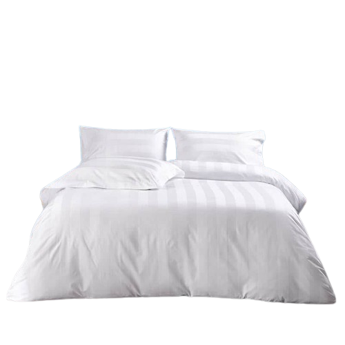 Housse de couette Coton satin rayé 6 cm